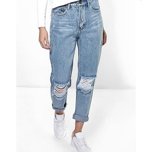 NEW The Rockn Rev Open Knee Boyfriend Jeans